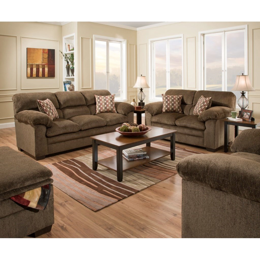 Lane 3683 Casual Sofa with Pillow Arms Find Your Furniture Sofas